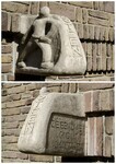 Beeldje "De Zaaier" op de voorgevel
<br/>
Annemarieke Verheij, 2015-04-18